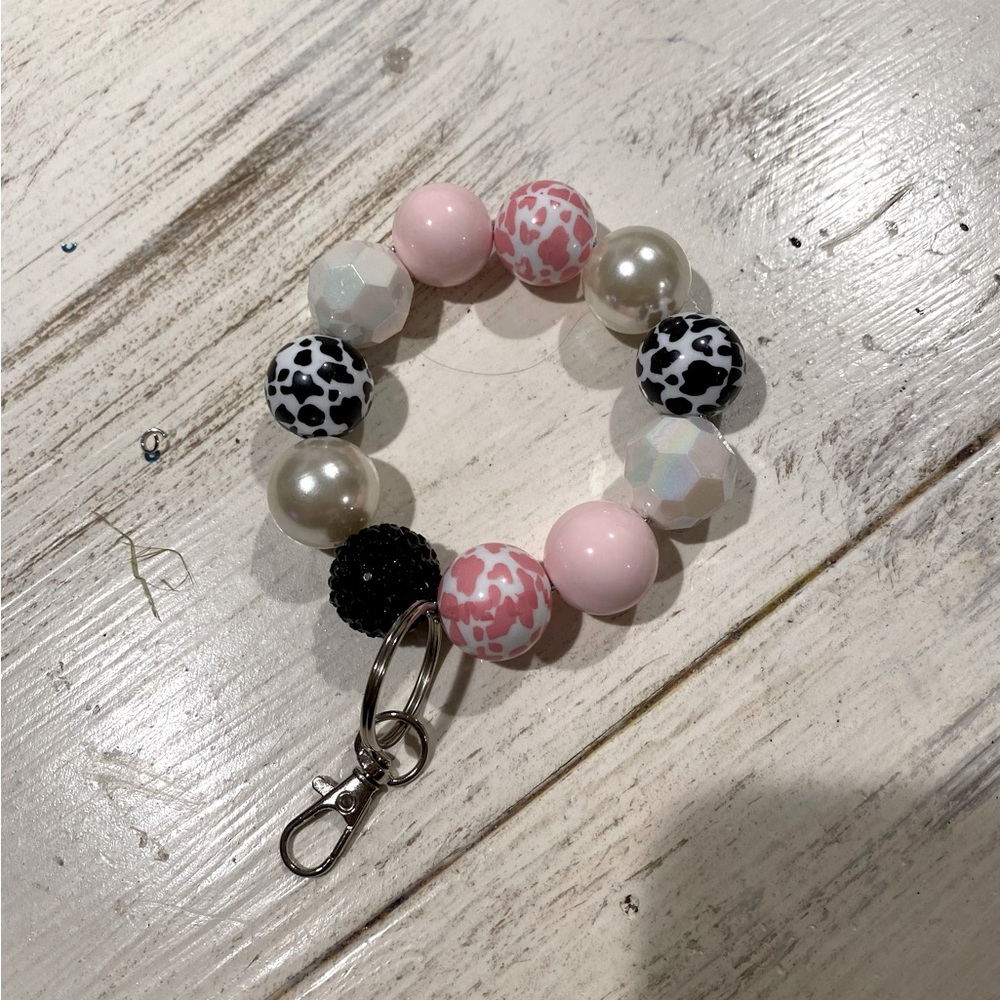 “Moo Cow” Wrist key ring